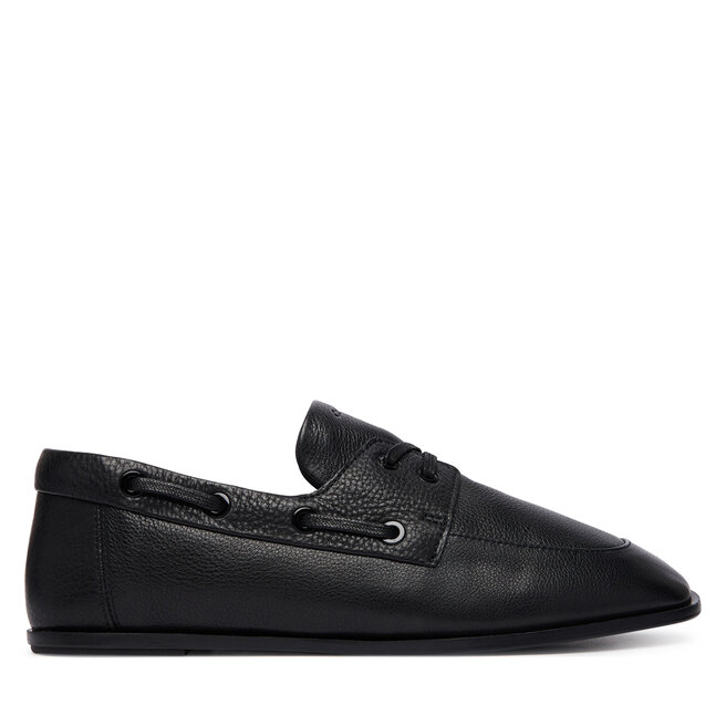 Półbuty Calvin Klein Ess Boatshoe Lth HW0HW03116 Czarny