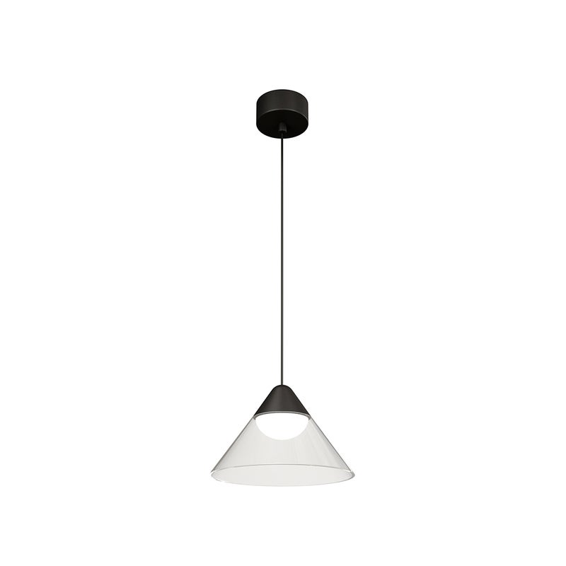 Lampa wisząca LED Ark Surface 6W 90º 2700K, czarno-szara, stożkowa, do użytku wewnątrz pomieszczeń - Beneito & Faure - Oświetlenie