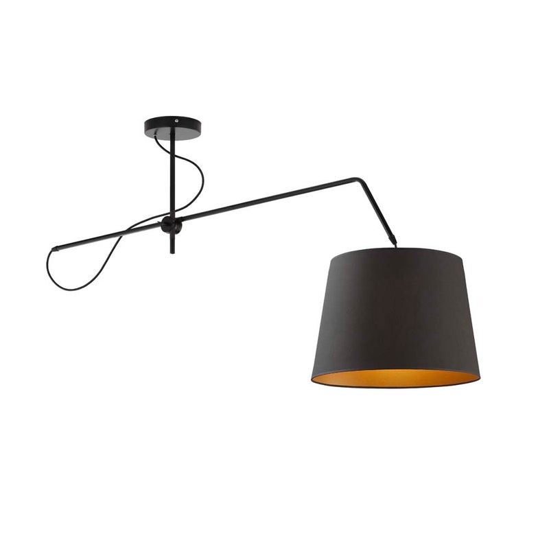 Lampa wisząca przegubowa sufitowa regulowana z abażurem stożek MODERN