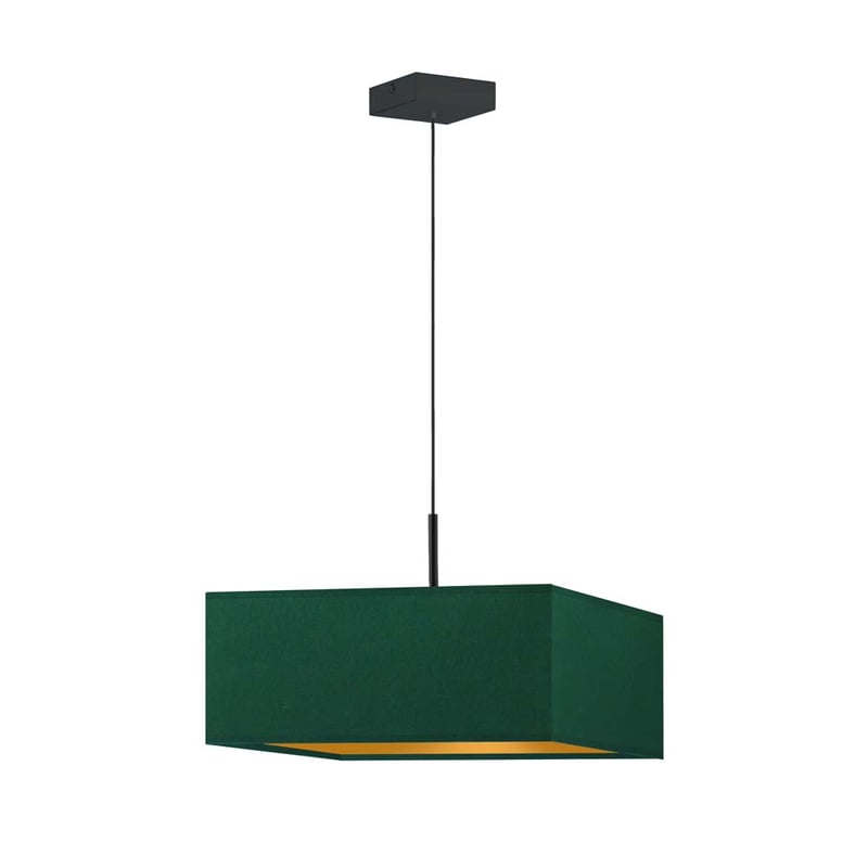 Lampa wisząca zwis żyrandol sufitowa z abażurem kwadrat FIESTA Z1