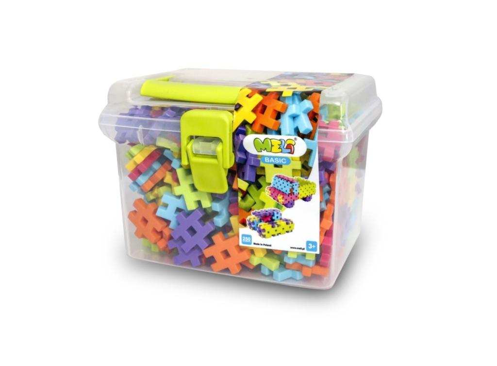 Klocki konstrukcyjne Meli Basic Travel Box 250szt