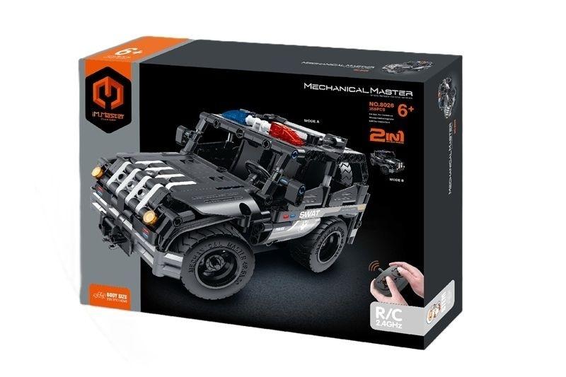 Klocki R/C Pojazd SWAT 2w1 355el