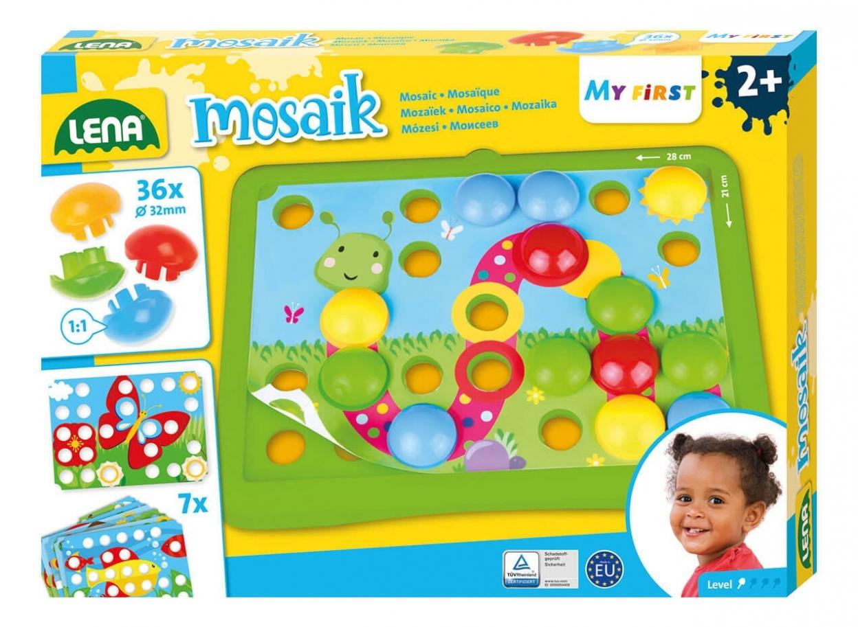 Mozaika guzikowa mozaikowa, duże elementy
