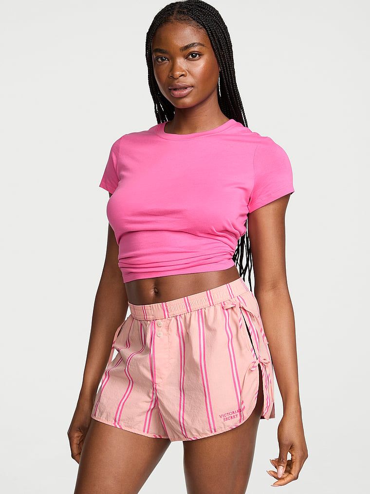 Victoria's Secret Szorty od piżamy bawełniane Mix & Match Heritage