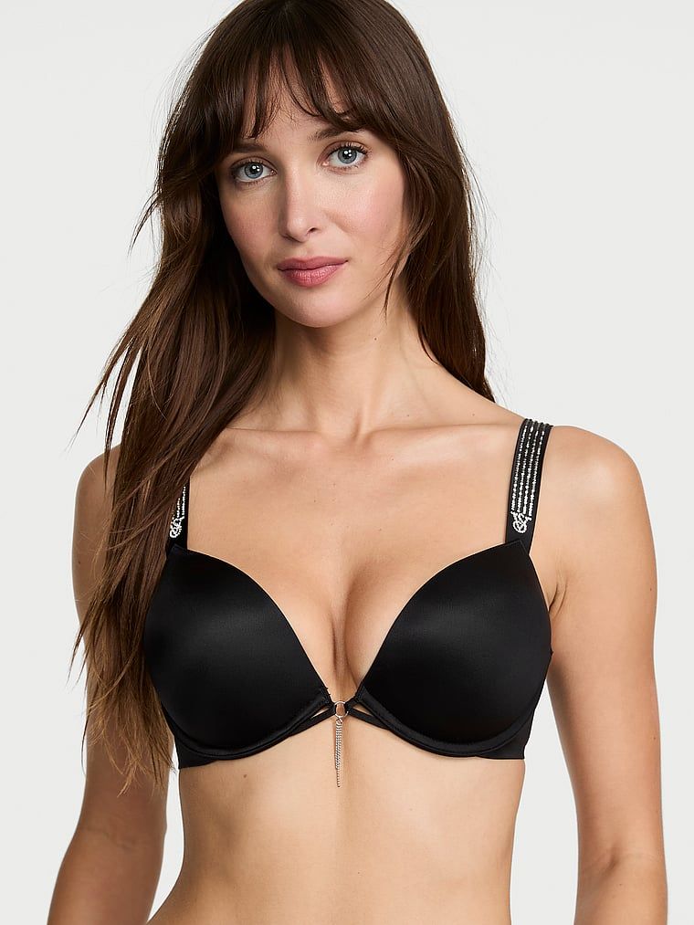 Very Sexy Biustonosz push-up powiększający o 2 rozmiary Bombshell Ombre Shine Strap