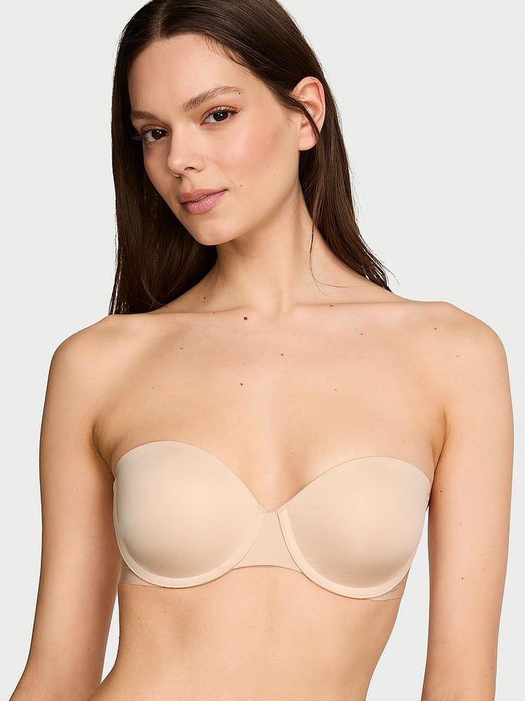 Invisible by Victoria's Secret Biustonosz push-up bez ramiączek Uplift Strapless