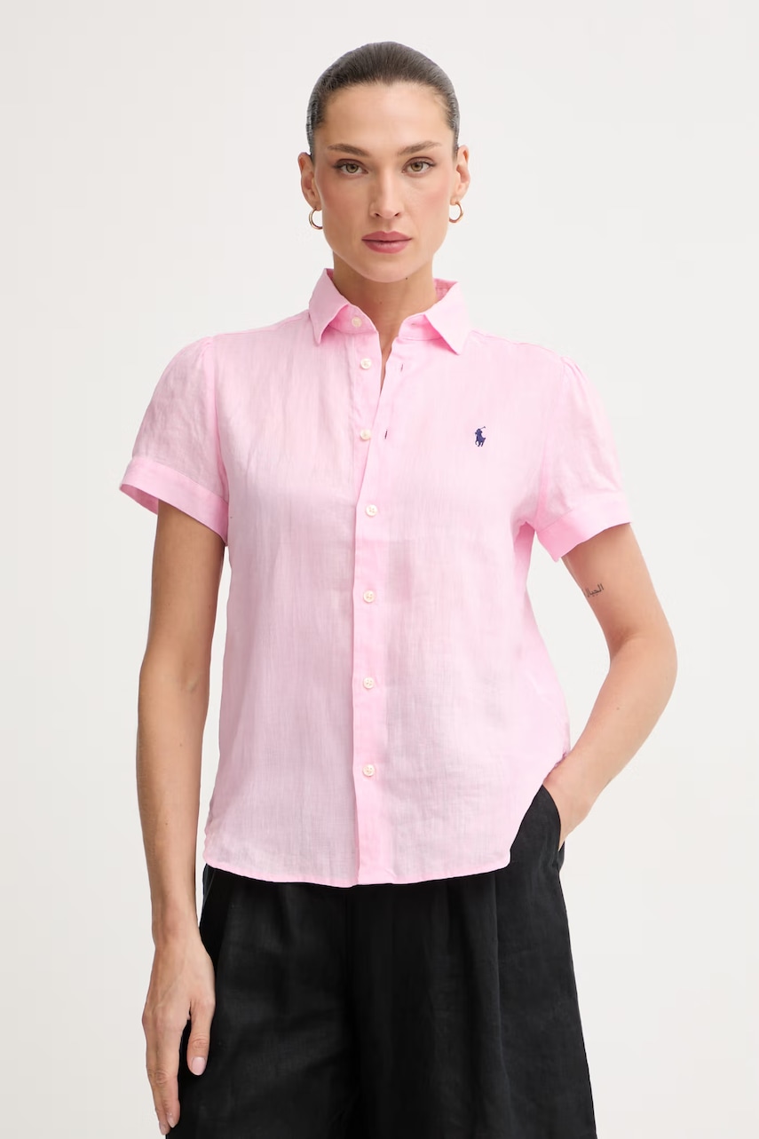 Polo Ralph Lauren PD LINEN-WVN-SHIRT koszula lniana damska