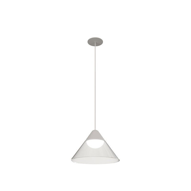 Lampa wisząca LED Ark Beneito & Faure 6W 2700K 90º Czarna/Przezroczysta, stożkowa, do wnętrz - Eleganckie oświetlenie