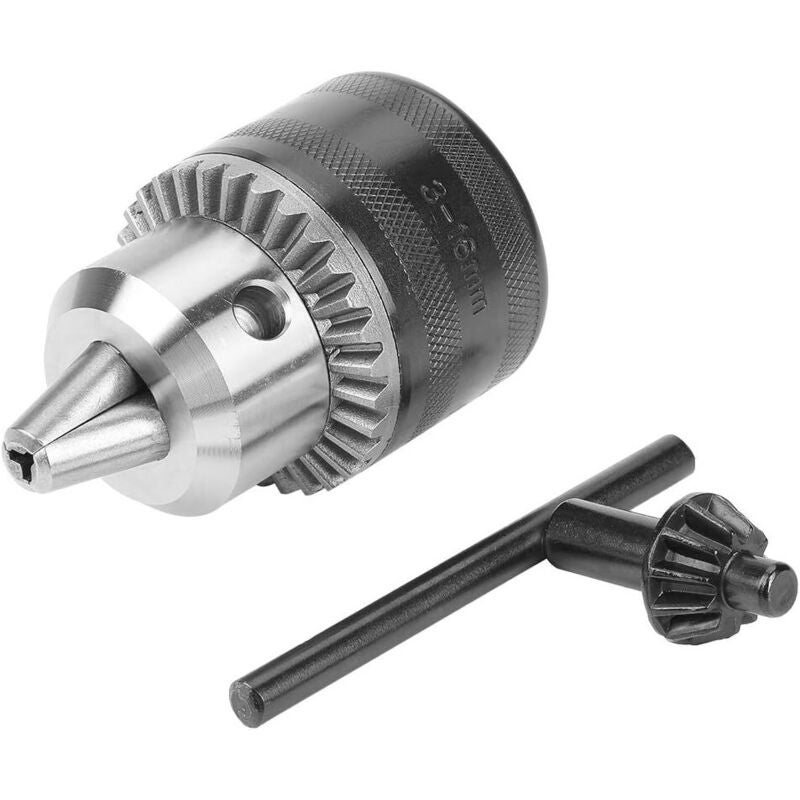 Uchwyt wiertarski 3-16mm z kluczem do wiertarki elektrycznej B16/B18 /1/2-20UNF do tokarek i wiertarek stołowych (3-16MM[B16])