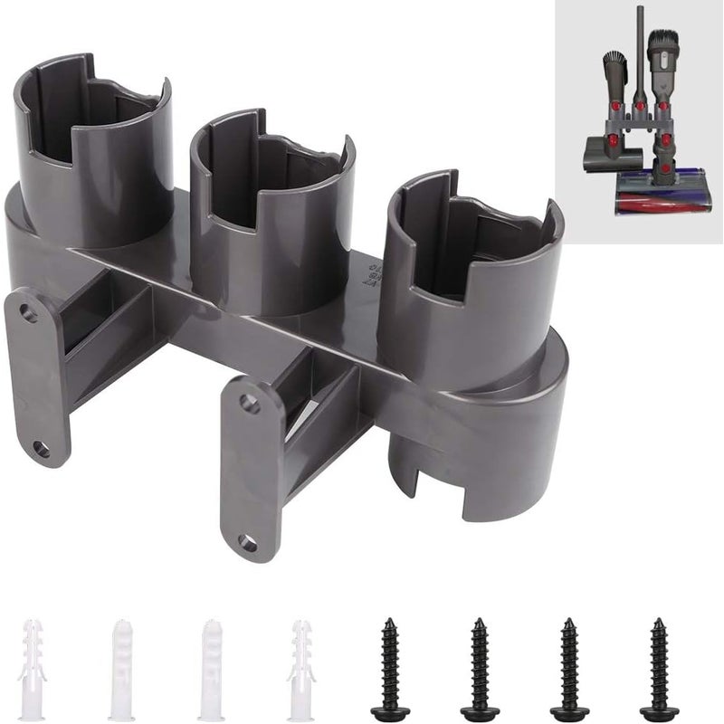 Zestaw montażowy ścienny do odkurzaczy Dyson V7/V8/V10/V11, kompaktowy, łatwy montaż.