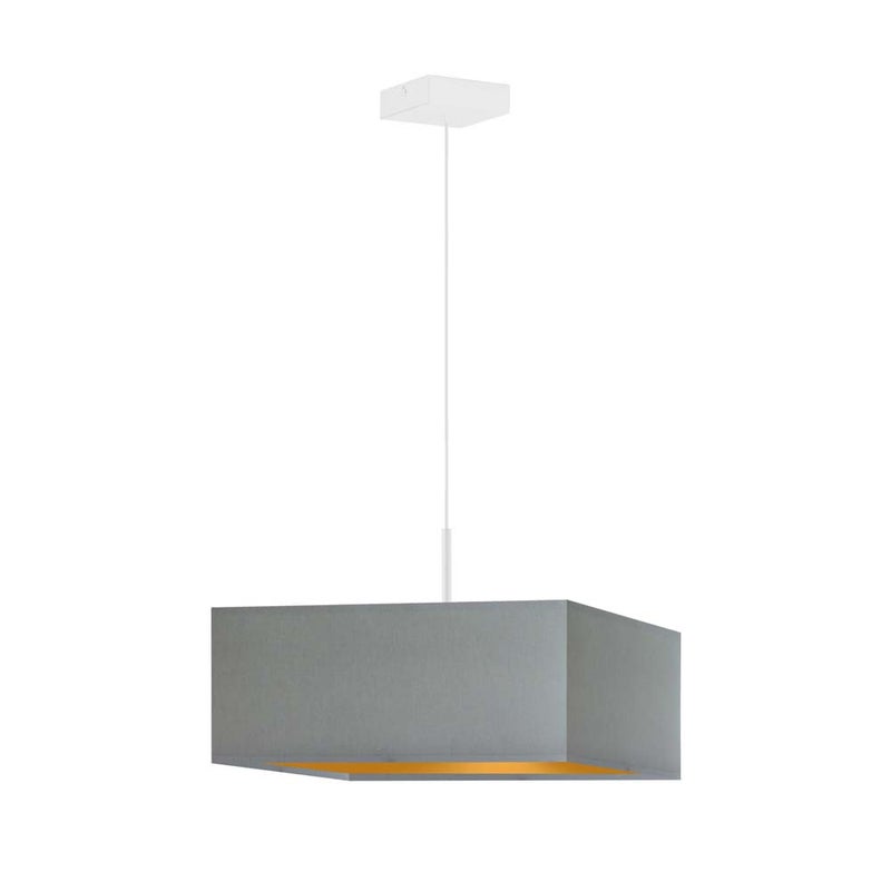 Lampa wisząca zwis żyrandol sufitowa z abażurem kwadrat FIESTA Z1