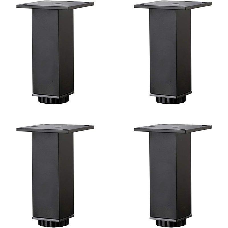 Regulowane na wysokość nóżki meblowe z aluminium, nóżki do stolika kawowego, nóżki do szafki umywalkowej, 5-40 cm, 4 sztuki (12 cm / 4,7 cale)