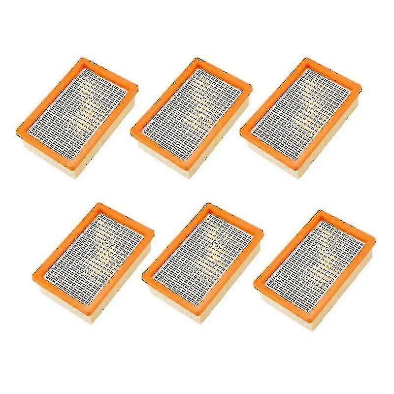 Zestaw 6 filtrów kompatybilnych z odkurzaczami Karcher MV4, MV5, MV6, WD4, WD5, WD6, zgodnych z filtrami cząstkowymi.