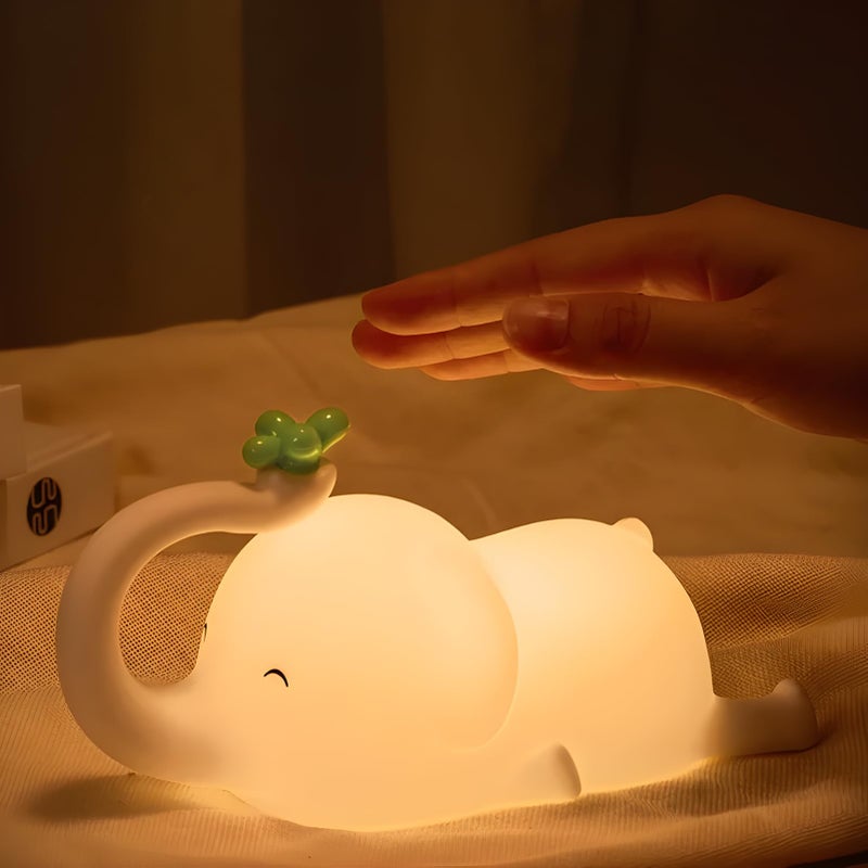 Nocna lampka dla dzieci, lampa do karmienia dla niemowląt, dotykowa lampka nocna z regulacją intensywności z timerem, ładowana przez USB.
