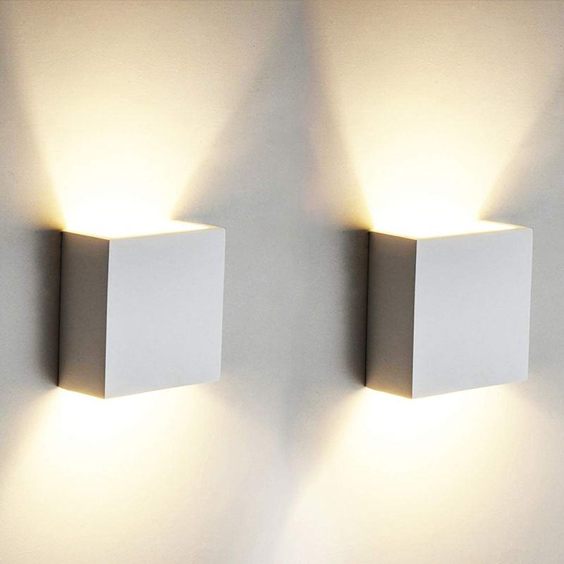 Pcs 6W Nowoczesna lampa ścienna LED, lampa ścienna montowana na ścianę, lampa sufitowa z aluminium do salonu, sypialni, łazienki.