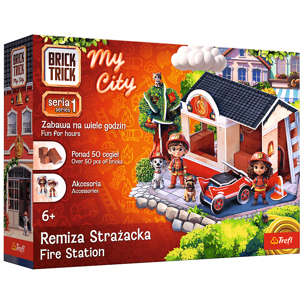 Klocki ceramiczne Brick Trick My City - Remiza Strażacka