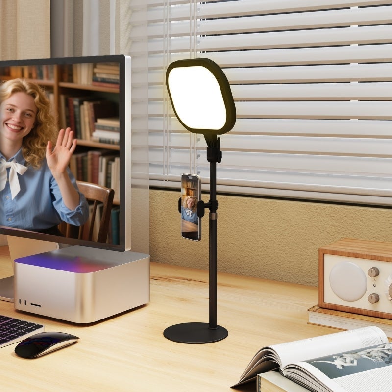 Lampa stołowa z uchwytem na telefon, 5 trybów koloru i 10 poziomów jasności, lampka nocna z funkcją pamięci do salonu, sypialni