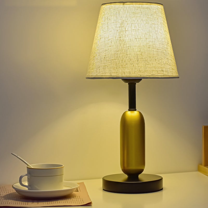 Lampa nocna w stylu retro, 3 kolory, regulacja intensywności, ładowana, LED, z pilotem, dotykowa lampka nocna