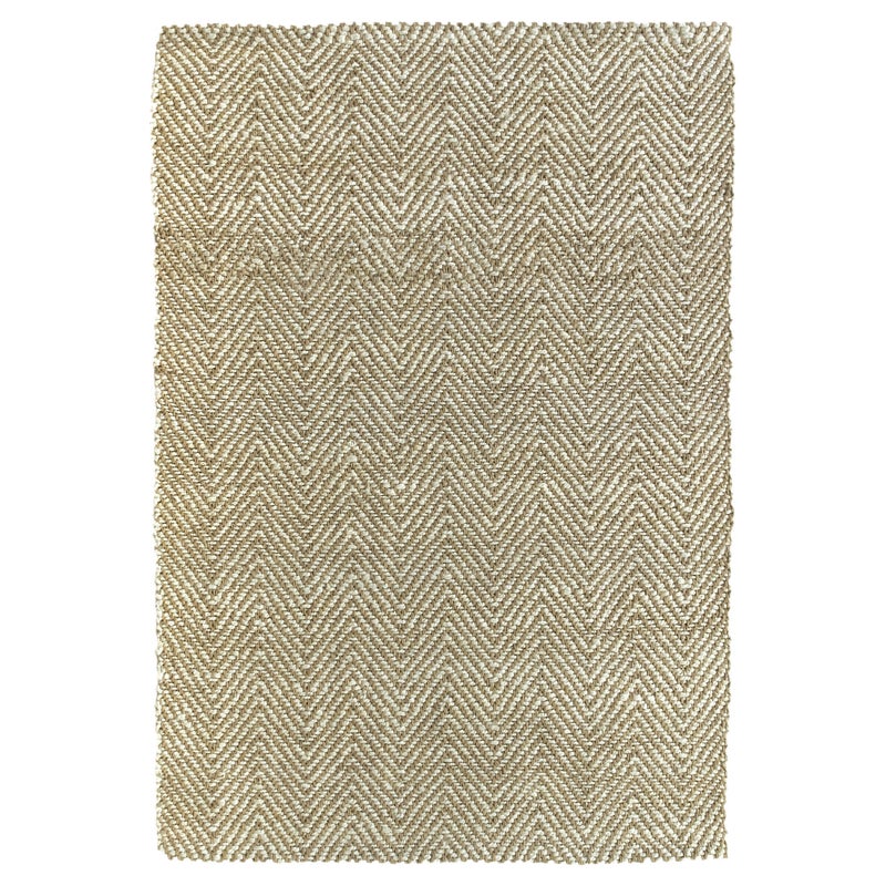 Hamid - Biały dywan jutowy ALCAZAR 150x80cm