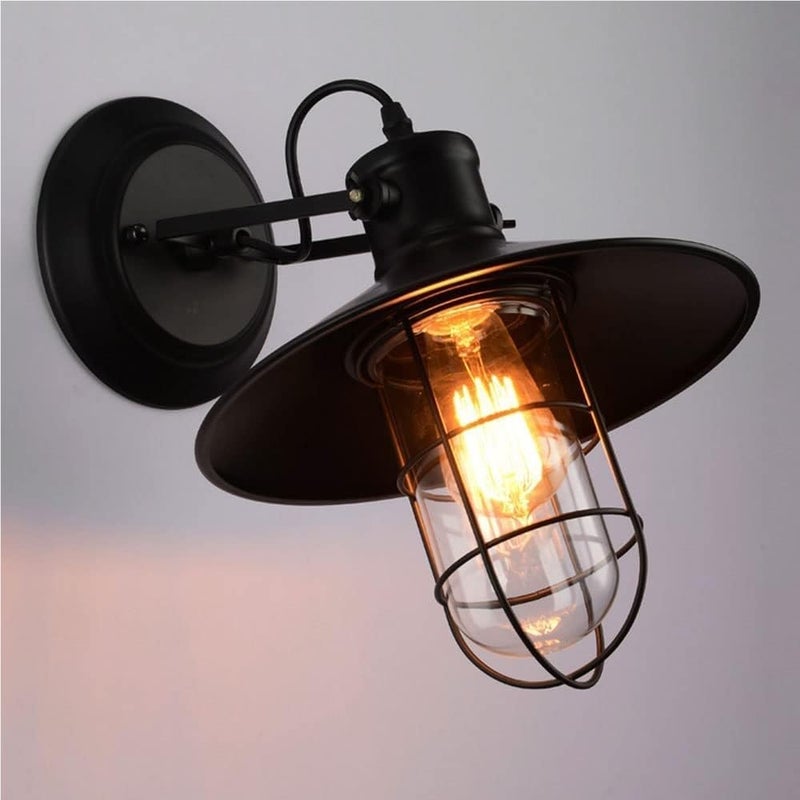 Ta lampa ścienna nawiązuje do amerykańskiego stylu retro industrialnego, dzięki czemu idealnie sprawdzi się w kawiarniach, korytarzach i innych podob