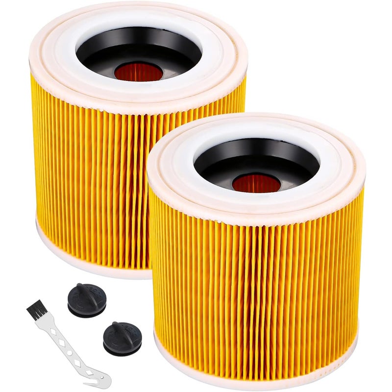 Zestaw 2 filtrów wkładowych do Wd3 Premium Wd2 Wd3 Wd3p Wd3 Mv2 Mv3 Filtr Wd3 Wymienny filtr do odkurzacza Krcher 6.414-552.0/6414552