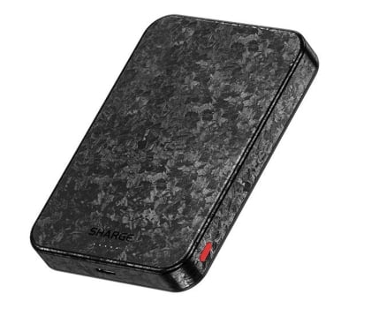 Sharge PowerBank CarbonMag 20W Qi2 QC 3.0 PD 3.0 10K mAh Czarny
