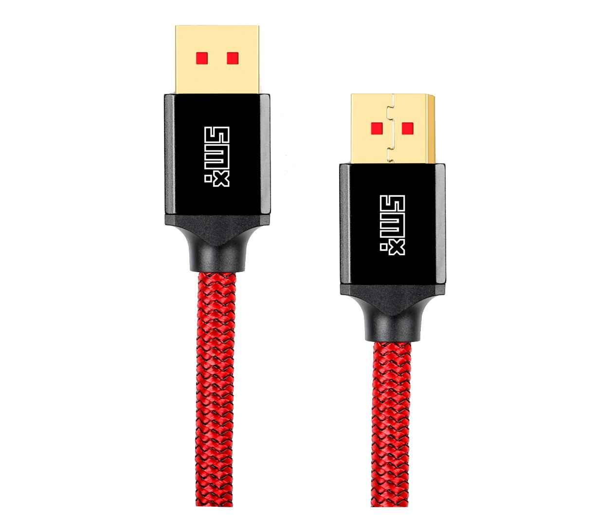 SMX Kabel DisplayPort 1.4 w oplocie 1.5m
