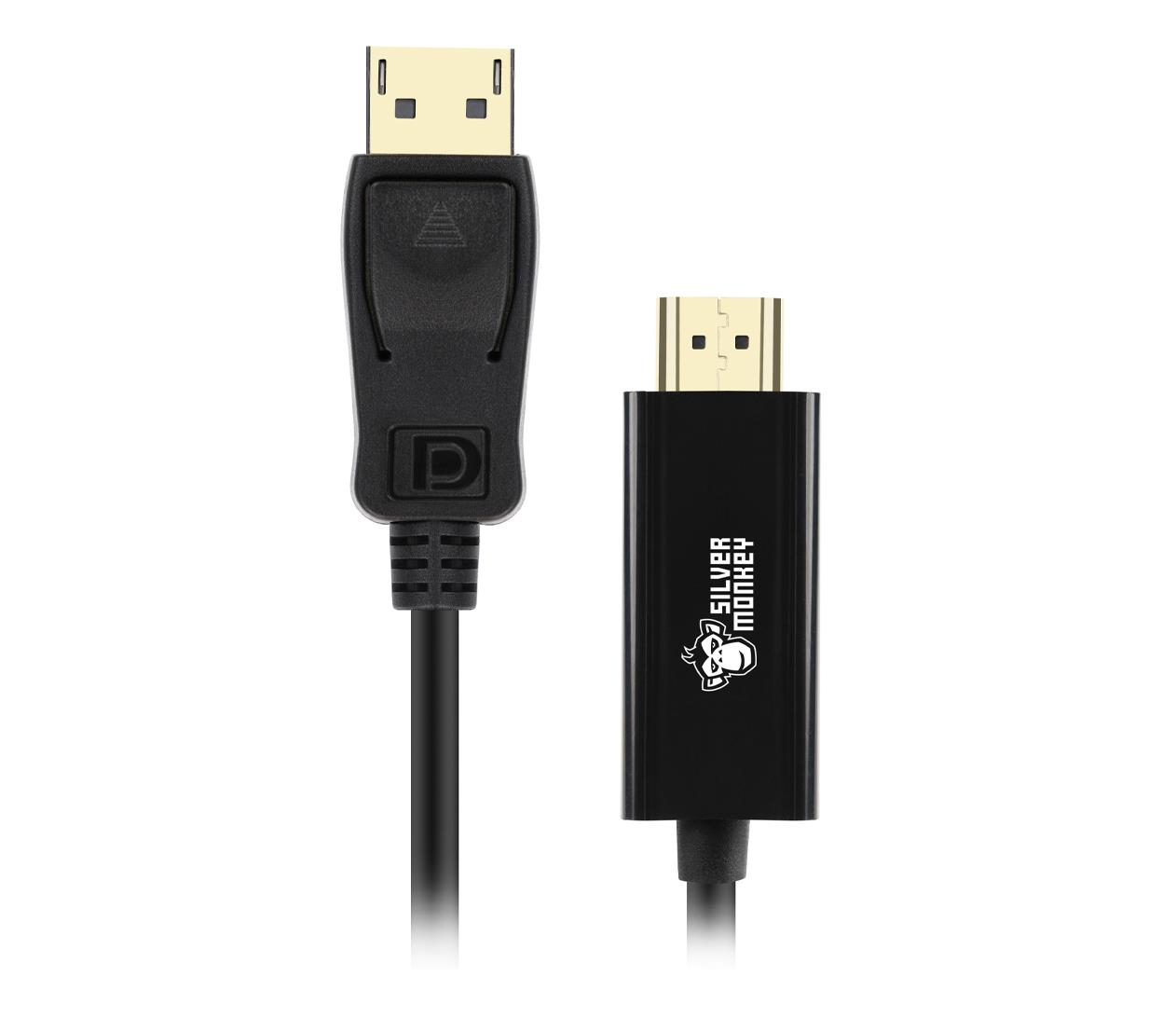 Silver Monkey Kabel DisplayPort 1.2 - HDMI 1.8m