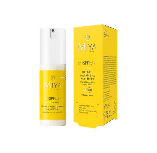 MIYA mySPFlight Ultralekki Wygładzający Krem z Filtrem SPF50 50ml