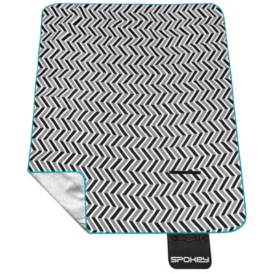 Spokey Koc piknikowy 180 x 210 cm akrylowy z folią aluminiową Spokey PICNIC ZIGZAG