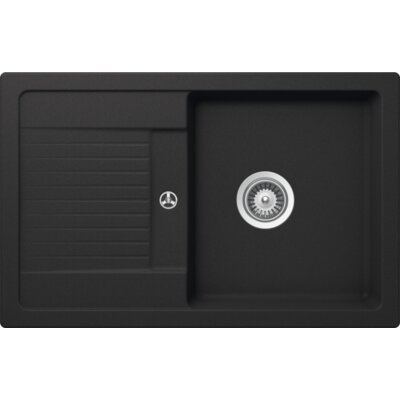 SCHOCK Zlewozmywak jednokomorowy z ociekaczem Lima D-100S Onyx 50x78