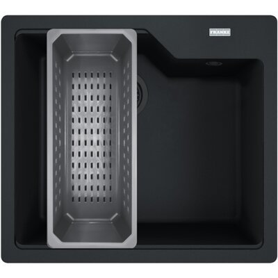 FRANKE 114.0741.982 UBG 610-50 Czarny mat / Czarny odpływ + wkładka