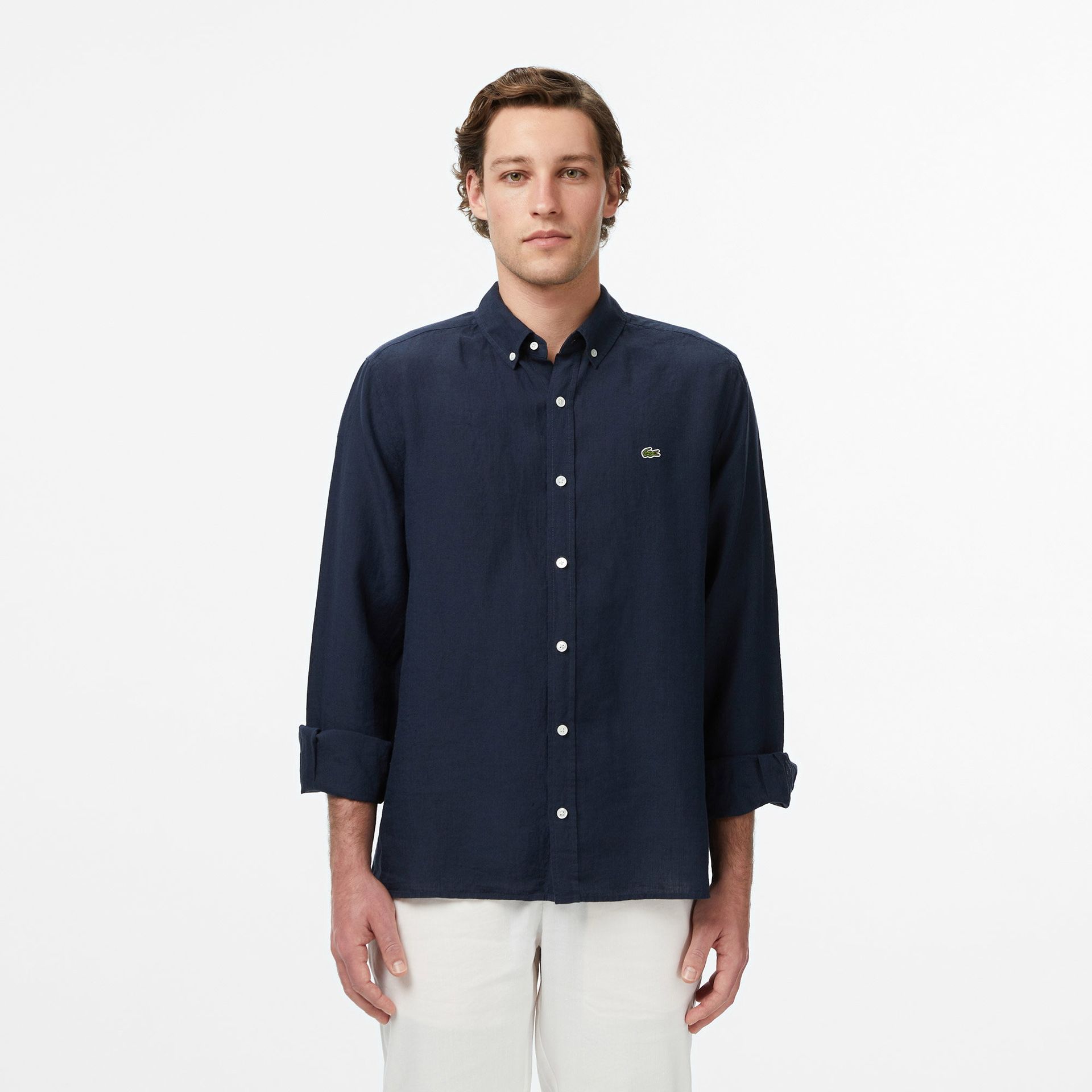 Lacoste Erkek Regular Fit Lacivert Gömlek