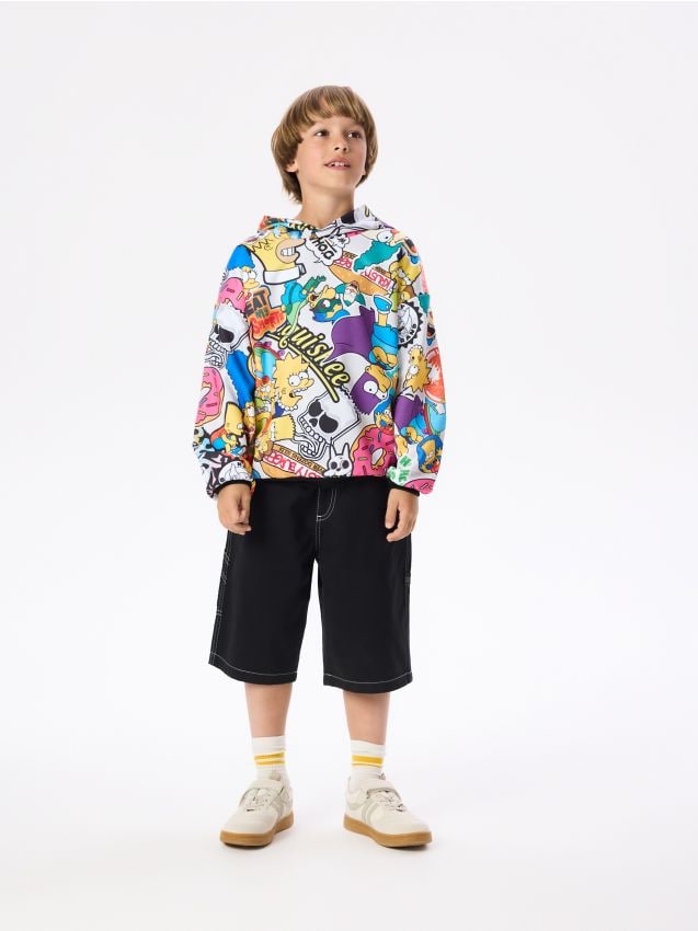 Reserved - Bluza The Simpsons - biały