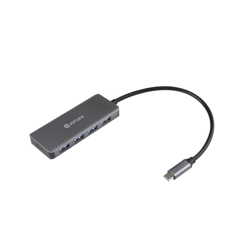 eSTUFF ES623007 huby i koncentratory USB 3.2 Gen 1 (3.1 Gen 1) Type-C 5000 Mbit/s Aluminium