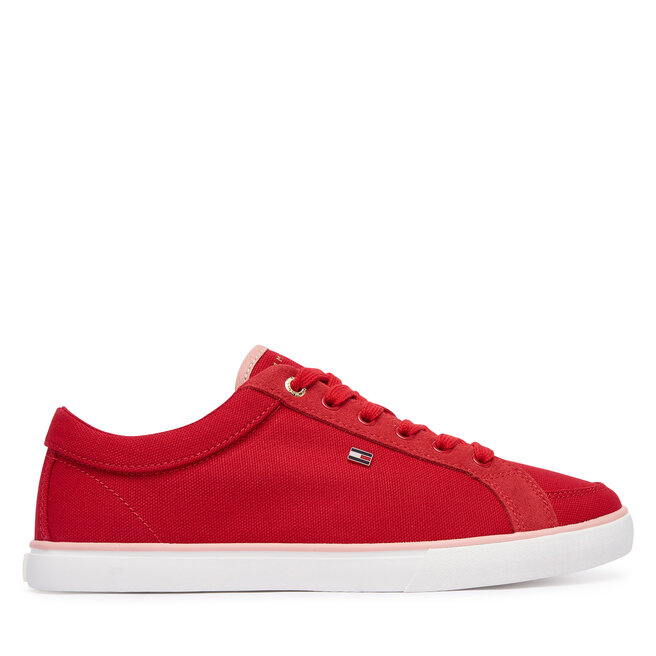Tenisówki Tommy Hilfiger Th Low Vulc FW0FW09390 Czerwony