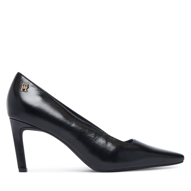 Szpilki Tommy Hilfiger Squared Toe High Heel Lth Pump FW0FW09510 Czarny