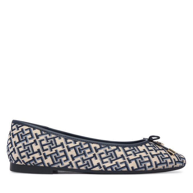 Baleriny Tommy Hilfiger Th Charm Jacquard Ballerina FW0FW09504 Kolorowy