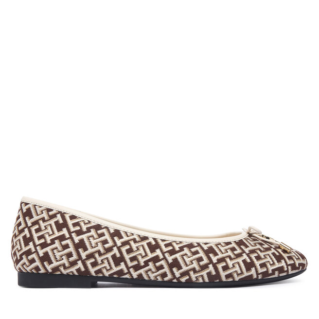Baleriny Tommy Hilfiger Th Charm Jacquard Ballerina FW0FW09504 Kolorowy