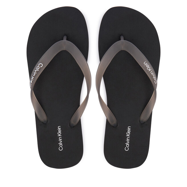 Japonki Calvin Klein Beach Thong Slide HM0HM02105 Czarny