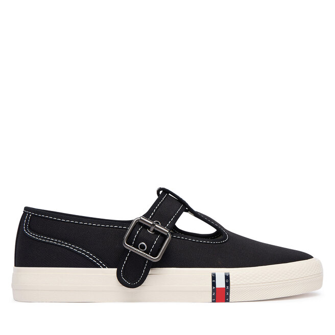 Tenisówki Tommy Hilfiger Archive Y2K Mary Jane EN0EN03048 Czarny
