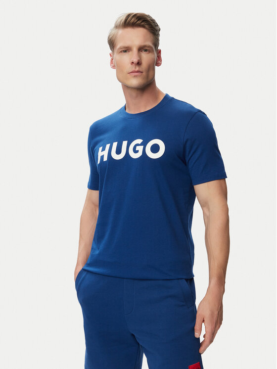 HUGO T-Shirt Dulivio 50467556 Zielony Regular Fit