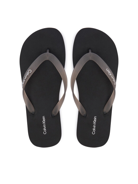 Calvin Klein Japonki Beach Thong Slide HM0HM02105 Czarny