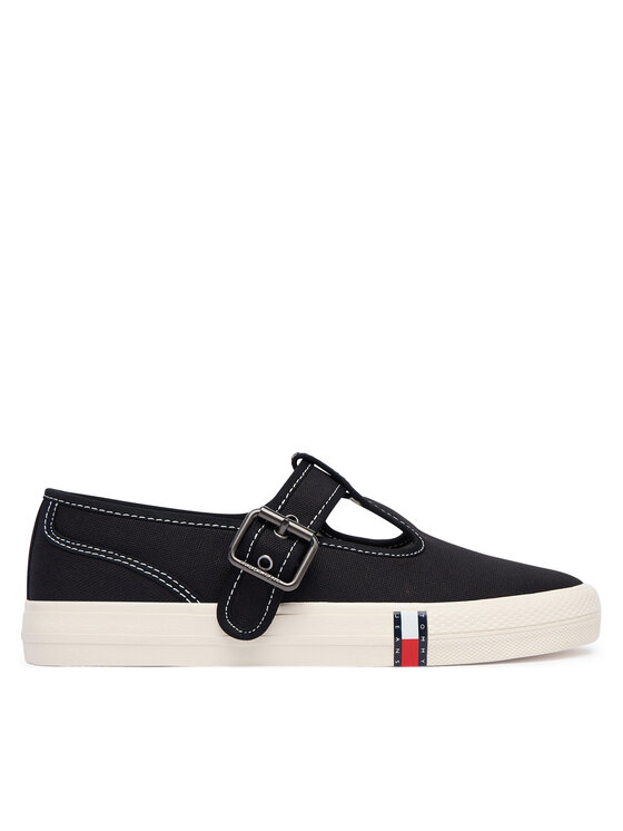 Tommy Hilfiger Tenisówki Archive Y2K Mary Jane EN0EN03048 Czarny