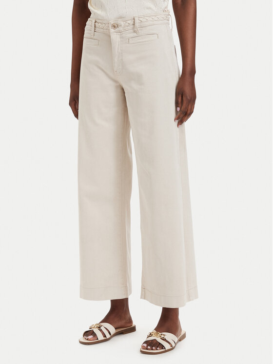 Guess Jeansy W6GB15 W1886 Beżowy Wide Leg