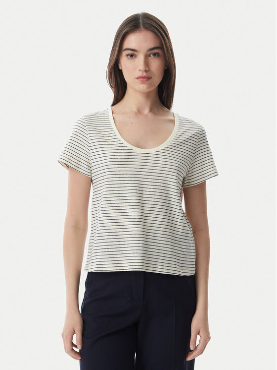 Tommy Hilfiger T-Shirt WW0WW48705 Biały Regular Fit