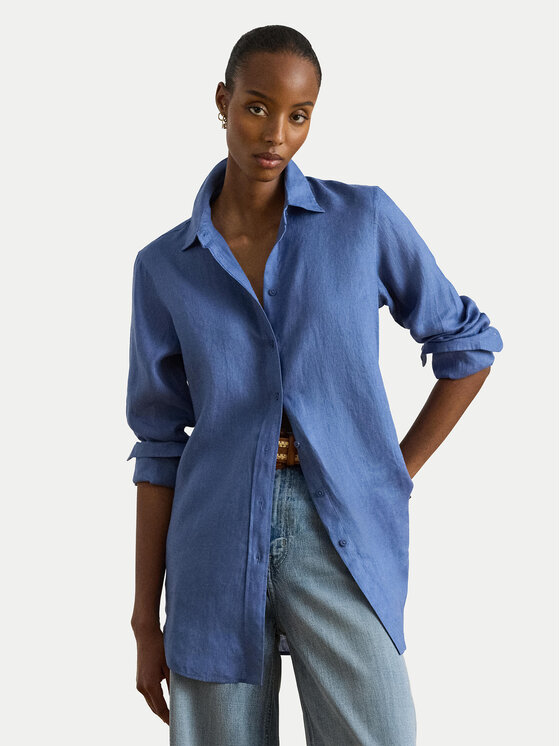 LAUREN RALPH LAUREN Koszula 200782777072 Niebieski Relaxed Fit