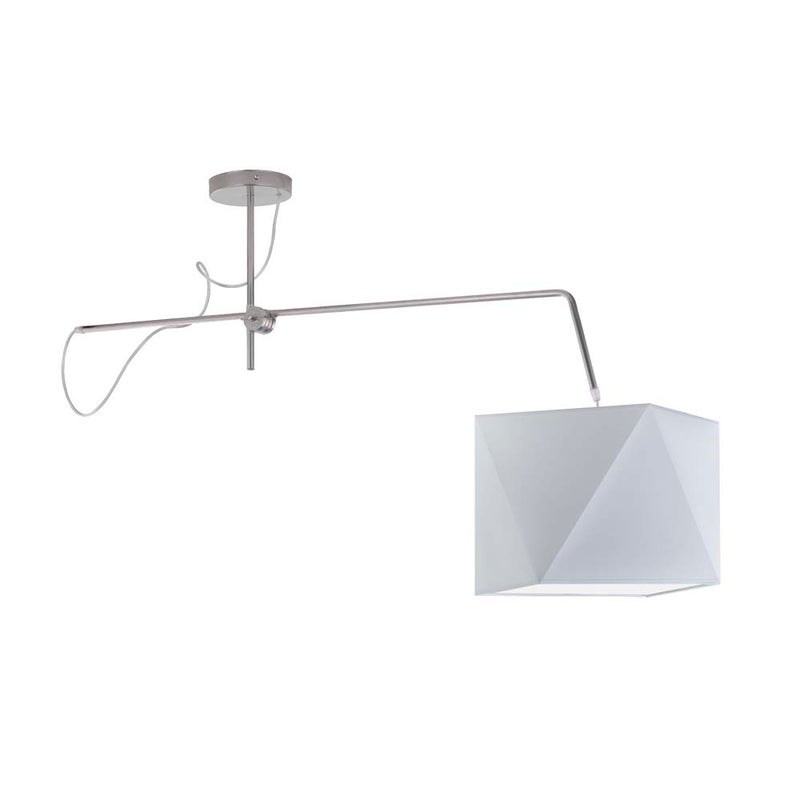 Lampa wisząca przegubowa sufitowa regulowana z abażurem diament MODERN