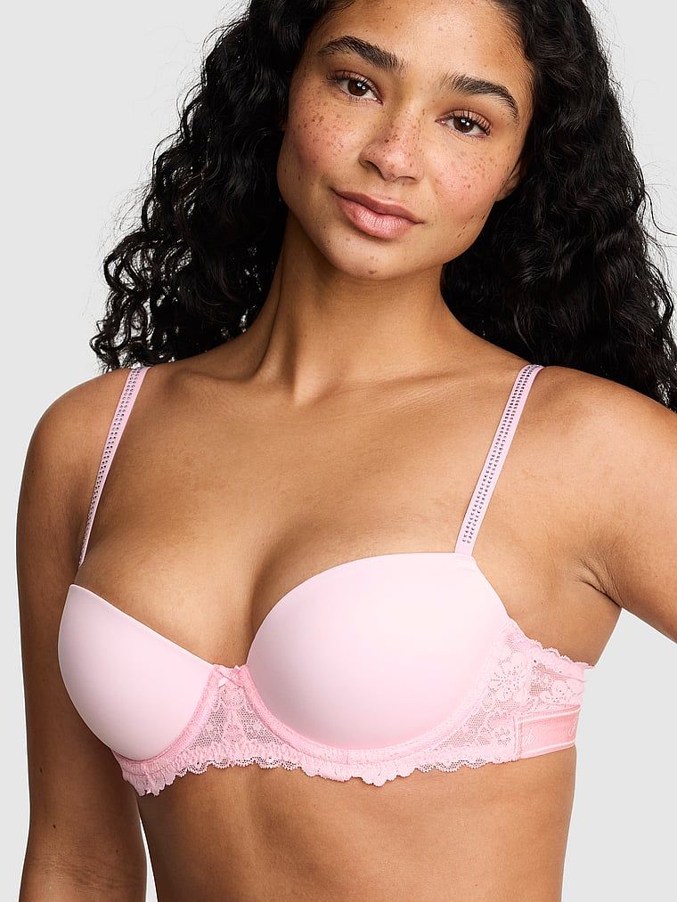 Biustonosz push-up balconette PINK Wink