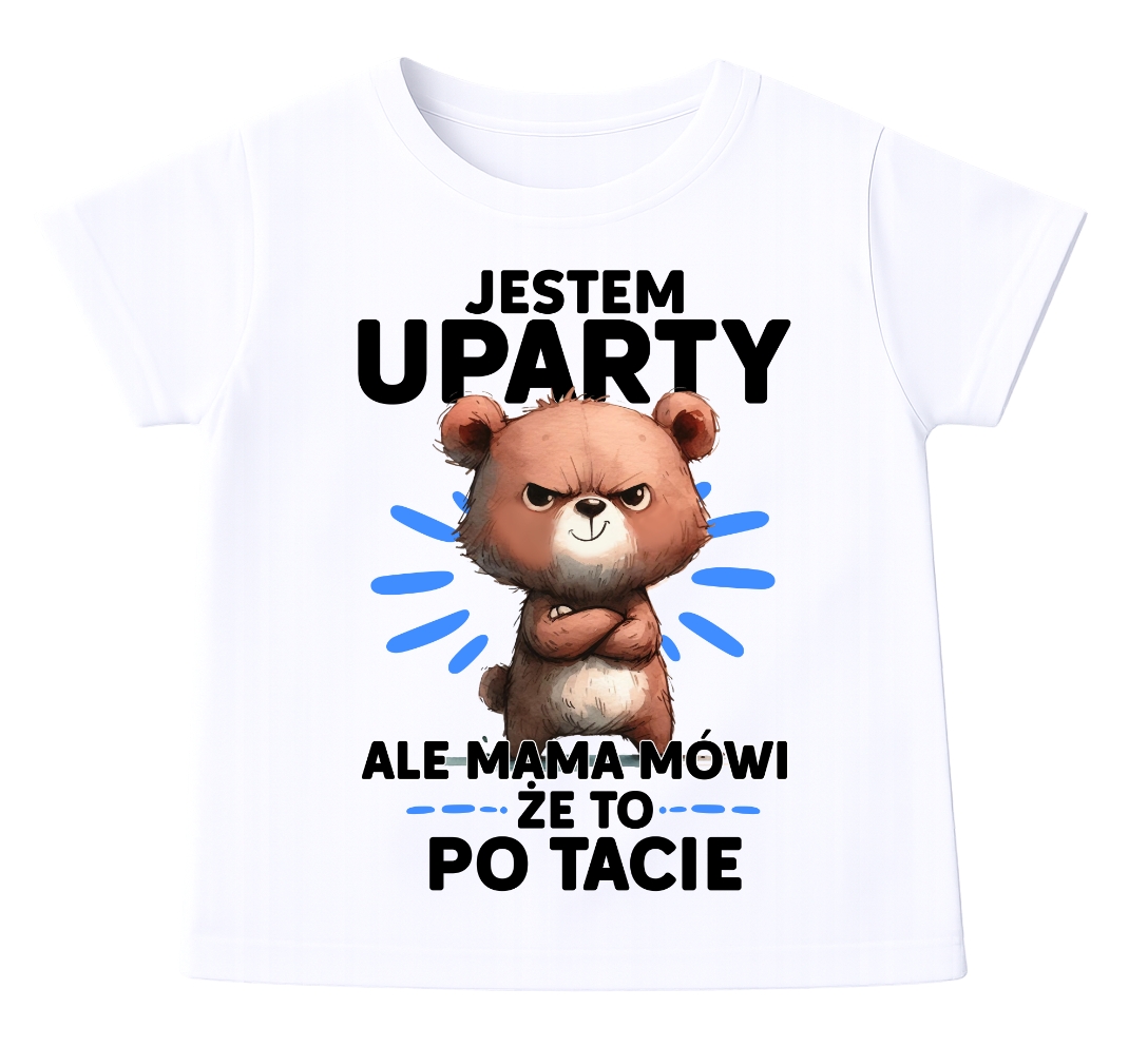 Koszulka dla CHŁOPCZYKA - JESTEM UPARTY